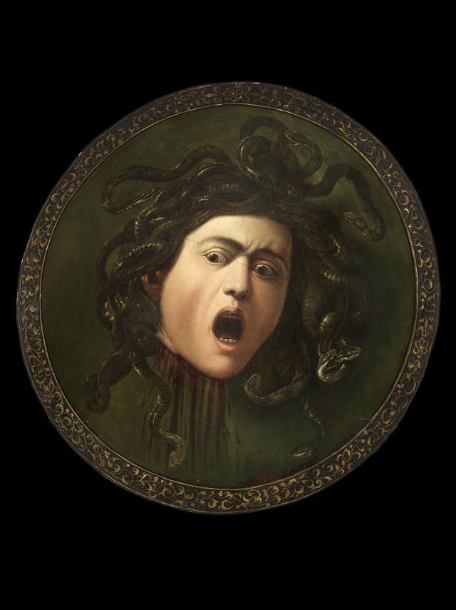 画像: ミケランジェロ・メリージ・ダ・カラヴァッジョ 《メドゥーサの盾(第一ヴァージョン)》 1596-98年頃 個人蔵