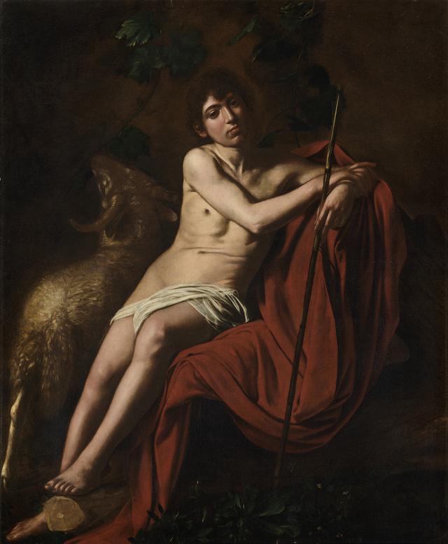 画像: ミケランジェロ・メリージ・ダ・カラヴァッジョ 《洗礼者聖ヨハネ》 1609-10年 ローマ、ボルゲーゼ美術館蔵 © Ministero per i beni e le attività culturali – Galleria Borghese