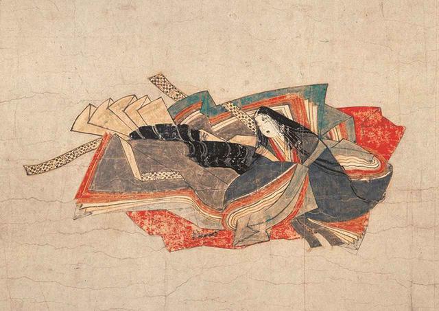 画像: 重要文化財 《佐竹本三十六歌仙絵 小大君》(部分)、鎌倉時代 13世紀、大和文華館蔵、後期(11/6~11/24)展示