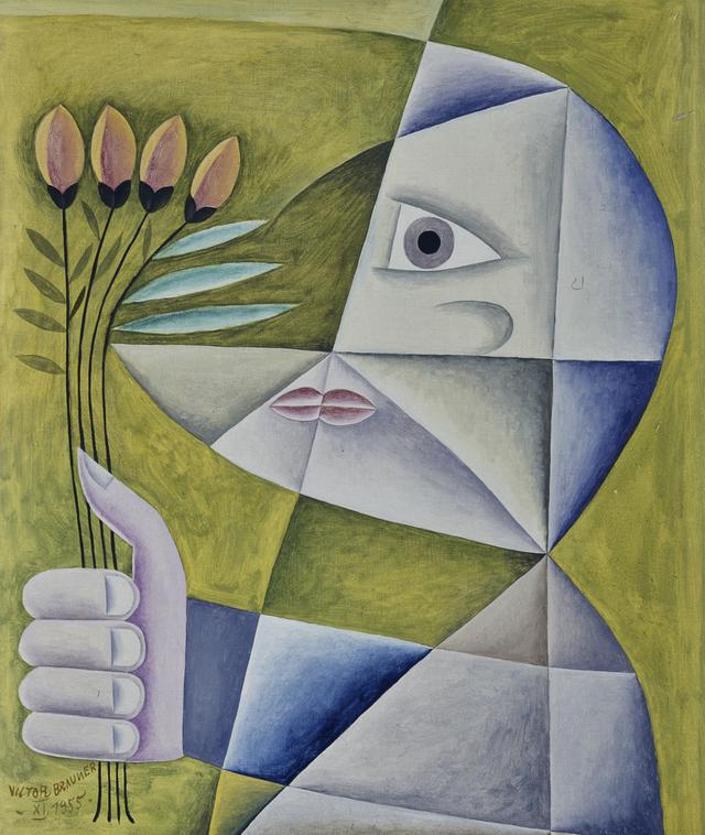 画像: ヴィクトール・ブラウナー《求婚者》1955年 Musée d’Art Moderne et Contemporain de Strasbourg, Photo Musées de Strasbourg.
