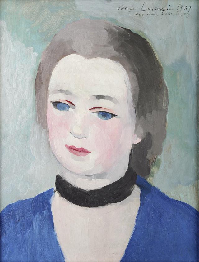 画像: マリー・ローランサン《マリー・ドルモワの肖像》1949年 Musée d’Art Moderne et Contemporain de Strasbourg, Photo Musées de Strasbourg.