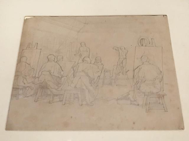 画像: 松岡壽《工部美術学校画学教場》1877-78年頃、個人蔵 photo©msaito