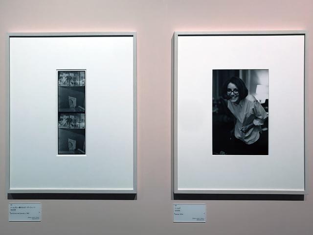 画像: 展示風景:左:ソール・ライター《ソームズと一緒のセルフ・ポートレート》1960年、ゼラチン・シルバー・プリント(C)Saul Leiter Foundation 右:ソール・ライター《ソームズ》1970年代、ゼラチン・シルバー・プリント(C)Saul Leiter Foundation photo©smoichi