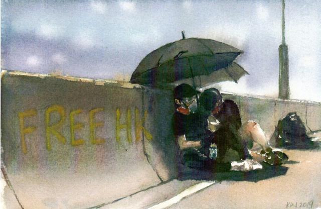 画像: Artist: Kin Fung Title: Togetherness Medium: Digital art (original work is water painting) 2019