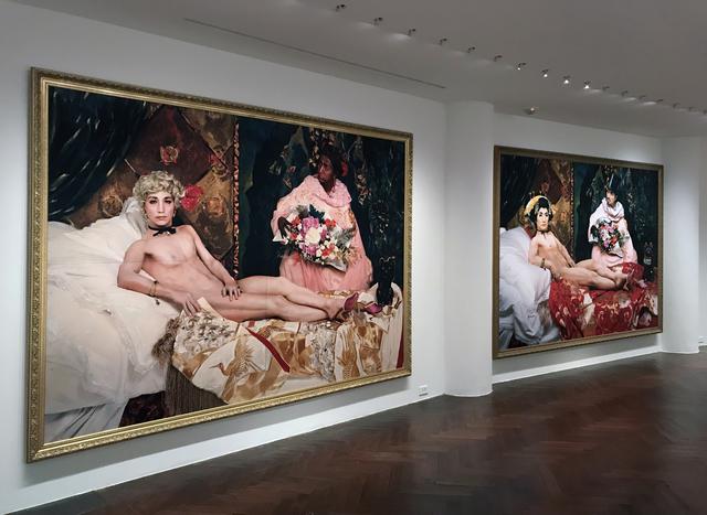 画像: 左:《肖像(双子、習作)》1988 ©Yasumasa Morimura 右:《モデルヌ・オランピア 2018》2018 ©Yasumasa Morimura photo©moichi