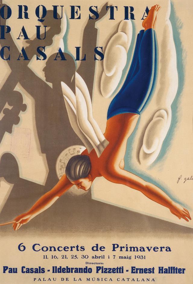 画像: フランセスク・ダシス・ガリ《パウ・カザルスのオーケストラ》1931年|リトグラフ・紙| カタルーニャ美術館 ©Museu Nacional d’Art de Catalunya, Barcelona (2019)