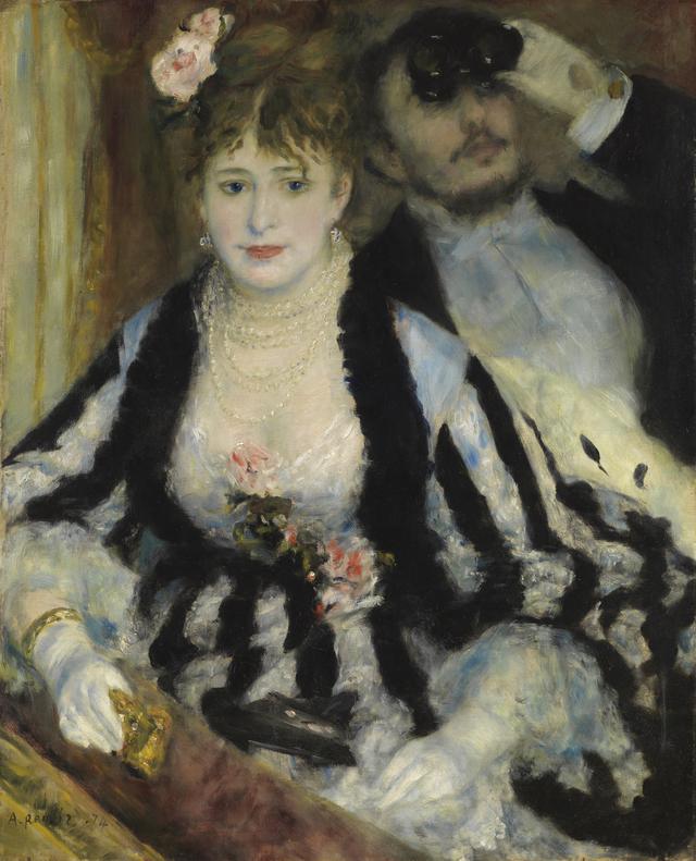 画像: ピエール=オーギュスト・ルノワール 《桟敷席》 1874年 油彩、カンヴァス コートールド美術館 © Courtauld Gallery (The Samuel Courtauld Trust)
