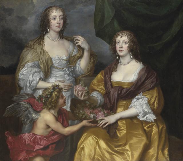 画像: アンソニー・ヴァン・ダイク 《レディ・エリザベス・シンベビーとアンドーヴァー子爵夫人ドロシー》 1635年頃 油彩・カンヴァス 132.1×149cm ©The National Gallery, London. Bought, 1977