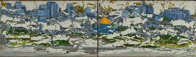 画像: Jerusalem(エルサレム) カシュ-、油彩、パネル(2点組) 19×66.6cm 2018