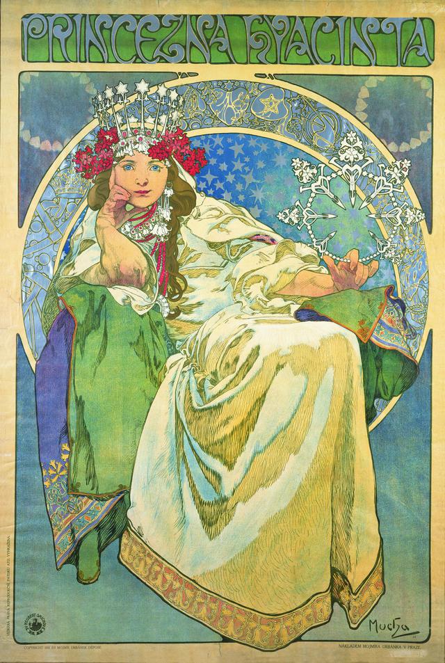 画像: アルフォンス・ミュシャ 《ヒヤシンス姫》 1911年 カラーリトグラフ ミュシャ財団蔵 ©Mucha Trust 2020