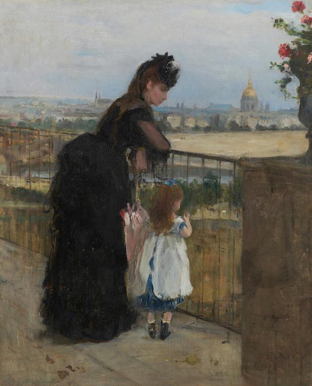 画像: ベルト・モリゾ《バルコニーの女と子ども》1872年 石橋財団アーティゾン美術館蔵