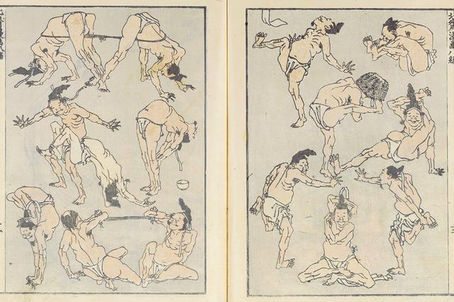 画像: 葛飾北斎『北斎漫画』八編 無礼講(後期)すみだ北斎美術館蔵葛