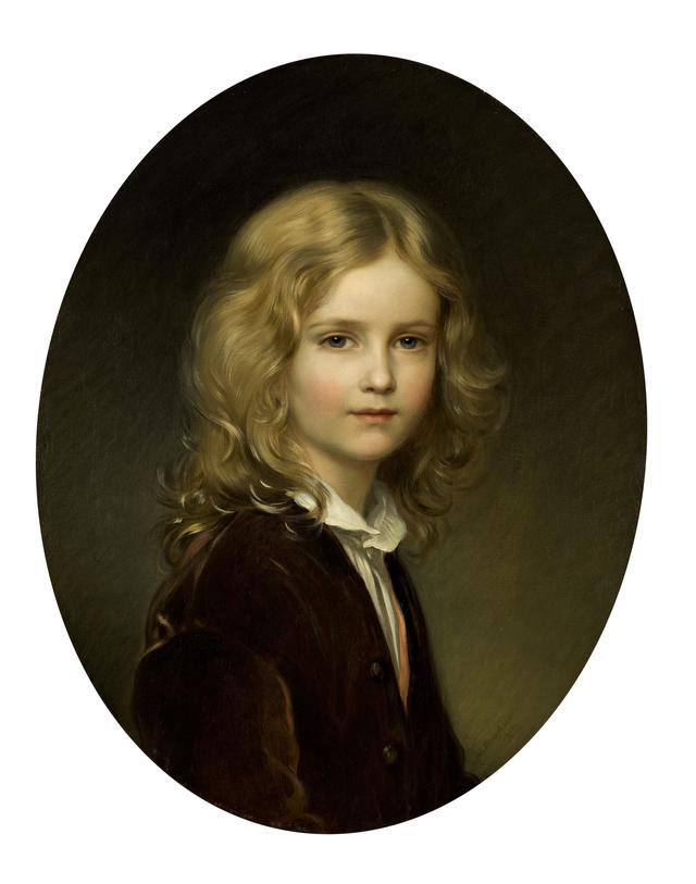 画像: ヨーゼフ・ノイゲバウアー 《リヒテンシュタイン侯フランツ1世、8歳の肖像》 1861年、油彩・キャンヴァス © LIECHTENSTEIN. The Princely Collections, Vaduz-Vienna