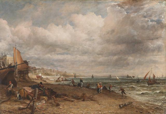 画像: ジョン・コンスタブル《チェーン桟橋、ブライトン》1826-27年、油彩/カンヴァス、127.0×182.9cm、テート美術館蔵 ©Tate