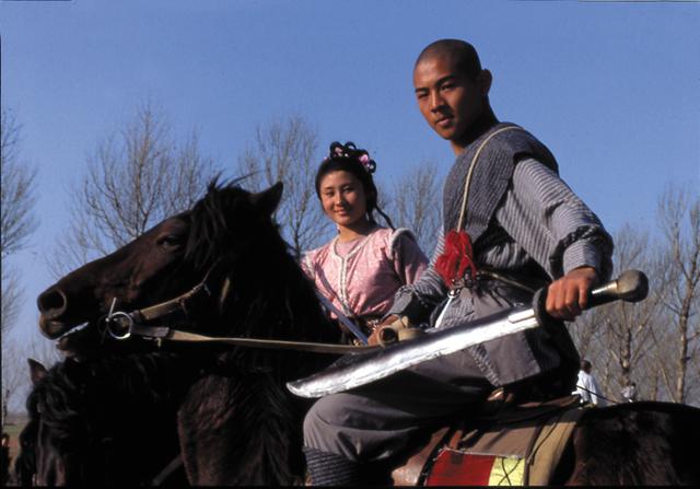 ジェット・リー　武術ポスター　扑刀 演武 ジェット・リー、4つの武術を披露する『少林寺』本編シーンを