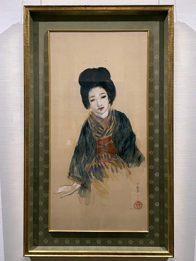 ◆【真作保証】希少1919年頃(大正8年) 額装◆竹久夢二/お葉 水墨画 詩挿入 ◇【真作保証】希少1919年頃(大正8年) 額装◇竹久夢二/お