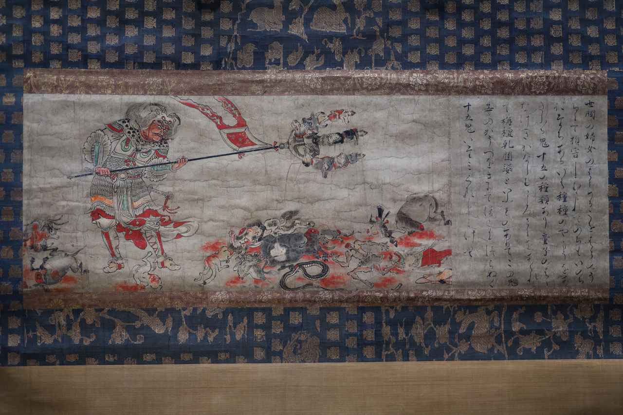 画像: 国宝 辟邪絵 全五幅のうち「栴檀乾闥婆」 平安時代・12世紀 奈良国立博物館 展示期間：4月19日～5月18日 当時の宋時代の中国は薬草の知識や鍼灸治療なども飛躍的な発展を遂げた医療先進国であり、平安時代の日本ではそうした先端知識が、こうした神話伝承と一緒に受容されていた。