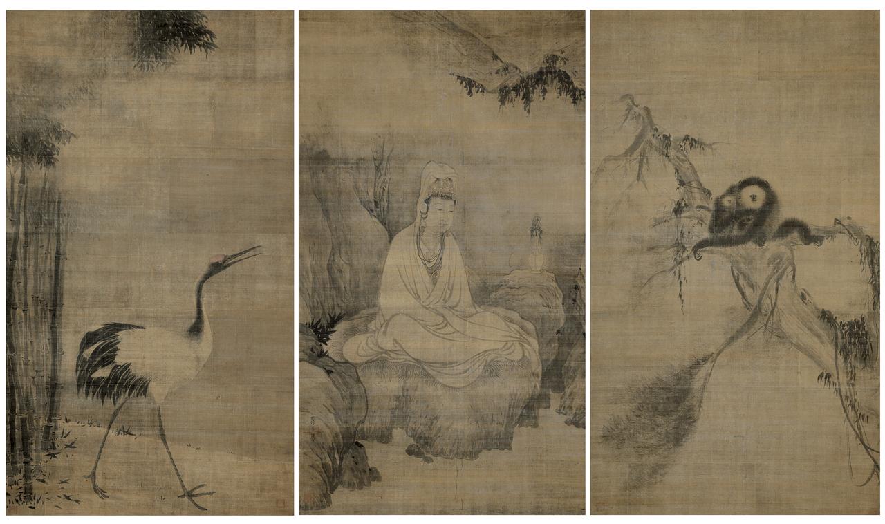 画像: 国宝　観音猿鶴図　牧谿筆　中国・南宋時代　13世紀　京都・大徳寺蔵 後期：10月21日～11月16日