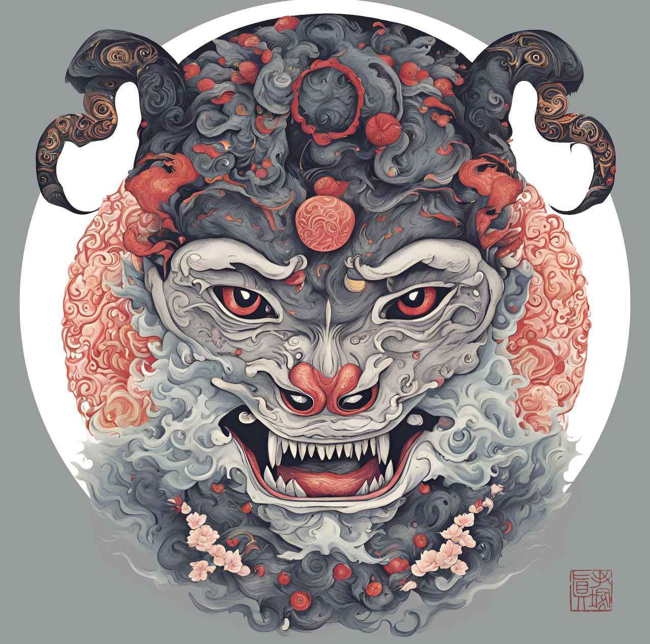 画像: 「ぐじょう」 ー 闇の世界に巣⾷う妖怪で、他の妖怪すら恐れる存在。邪悪な思いを抱く⼈間を操るとされる。