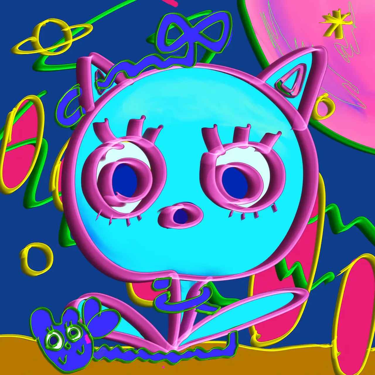 画像: 大野キャンディス真奈 「猫のお花ちゃん」