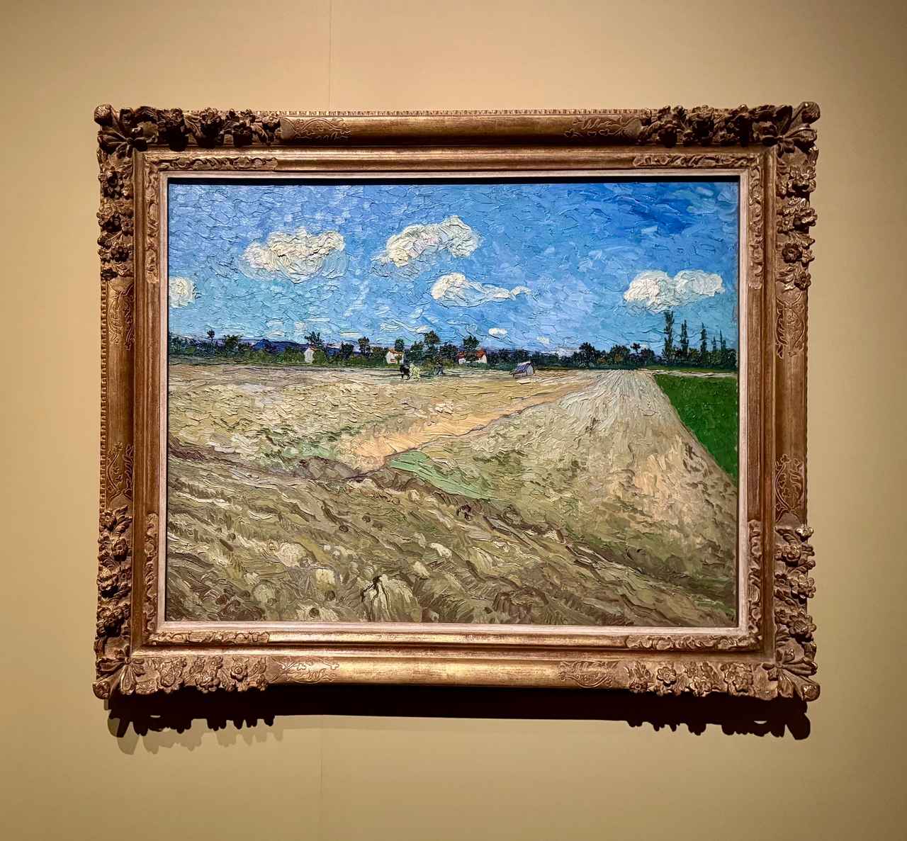 画像: フィンセント・ファン・ゴッホ《耕された畑(「畝」)》1888年9月 油彩、カンヴァス ファン・ゴッホ美術館、アムステルダム(フィンセント・ファン・ゴッホ財団) 「ゴッホ展 家族がつないだ画家の夢」東京都美術館報道内覧会にて撮影 photo by © cinefil