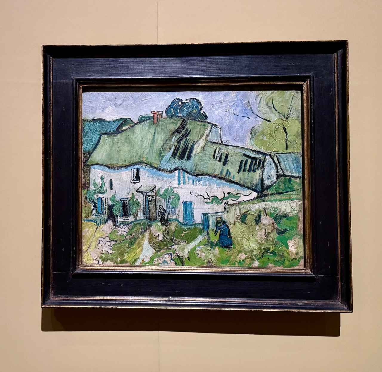 画像: フィンセント・ファン・ゴッホ《農家》1890年5-6月 油彩、カンヴァス ファン・ゴッホ美術館、アムステルダム(フィンセント・ファン・ゴッホ財団)「ゴッホ展 家族がつないだ画家の夢」東京都美術館報道内覧会にて撮影 photo by © cinefil