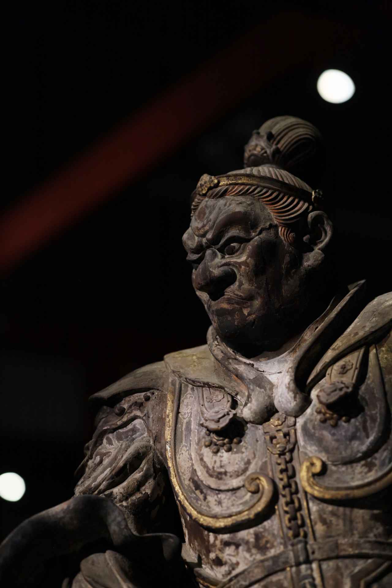 画像: 国宝 四天王立像・増長天(部分) 鎌倉時代・13世紀 奈良・興福寺蔵