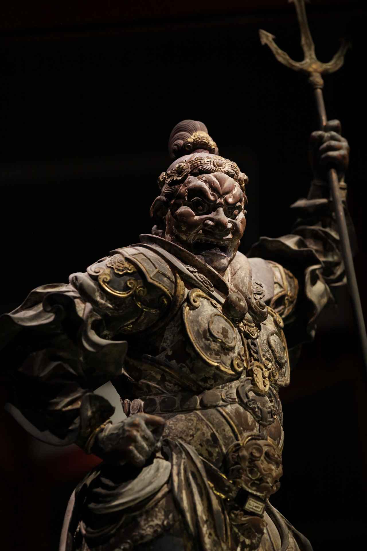 画像: 国宝 四天王立像・広目天(部分) 鎌倉時代・13世紀 奈良・興福寺蔵