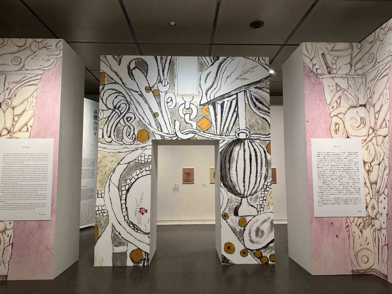 画像: 展覧会風景 「没後50年 堂本印象 自在なる創造」京都国立近代美術館 報道内覧会にて撮影 　photo by © cinefil