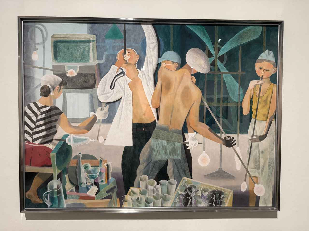 画像: 堂本印象《ガラス》1951年　福島地方裁判所 「没後50年 堂本印象 自在なる創造」京都国立近代美術館 報道内覧会にて撮影 　photo by © cinefil