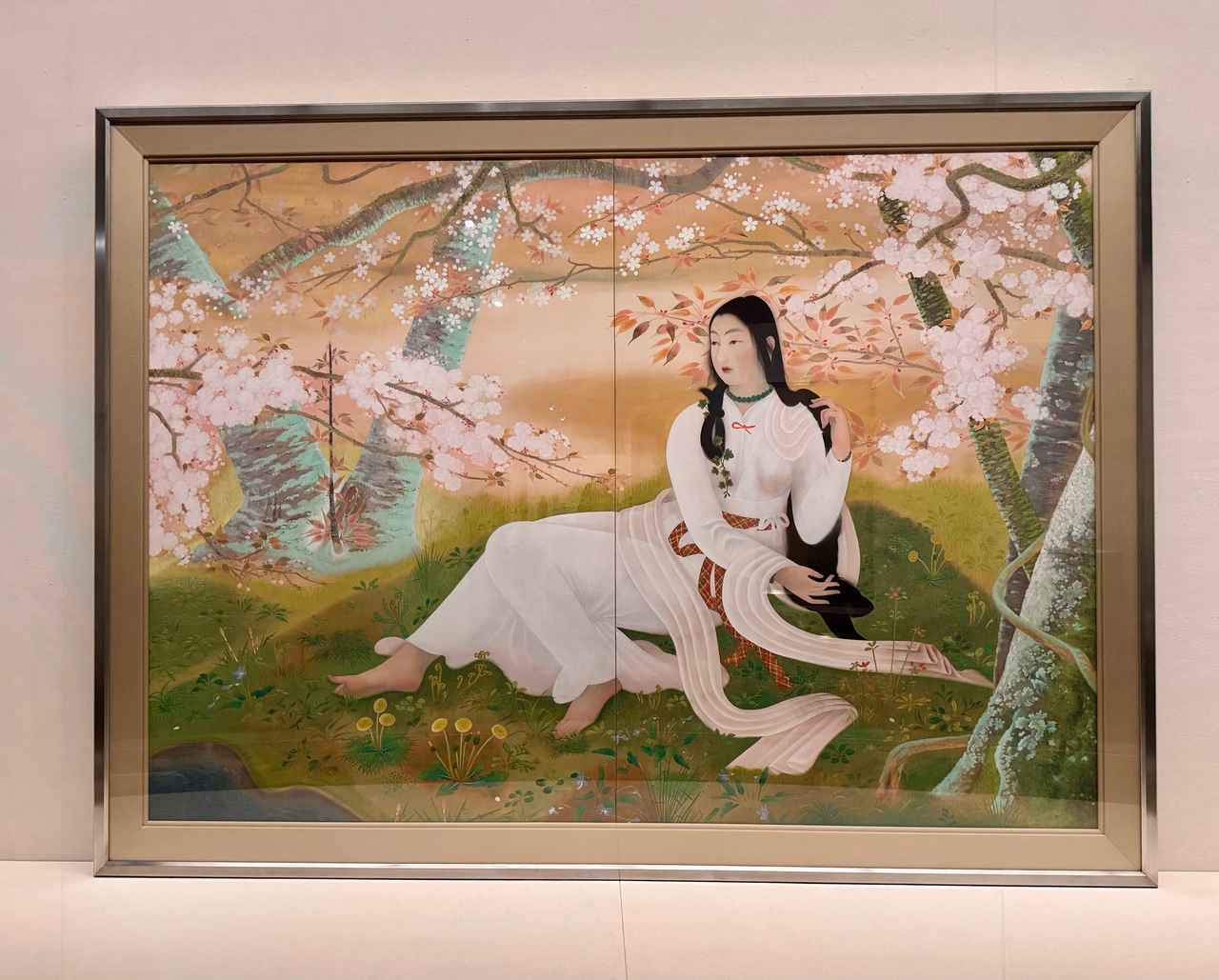 画像: 堂本印象《木華開耶媛》1929年　京都府立堂本印象美術館 「没後50年 堂本印象 自在なる創造」京都国立近代美術館 報道内覧会にて撮影 　photo by © cinefil