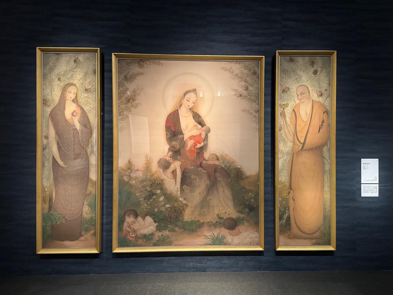 画像: 堂本印象《訶梨帝母》1922年　京都国立近代美術館 「没後50年　堂本印象　自在なる創造」京都国立近代美術館 報道内覧会にて撮影　photo by © cinefil