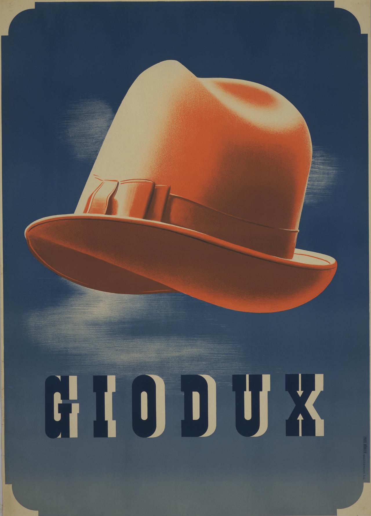 画像: フリッツ・ビューラー《ポスター「ジオデュの帽子」》　1934年　宇都宮美術館 ＊後期展示