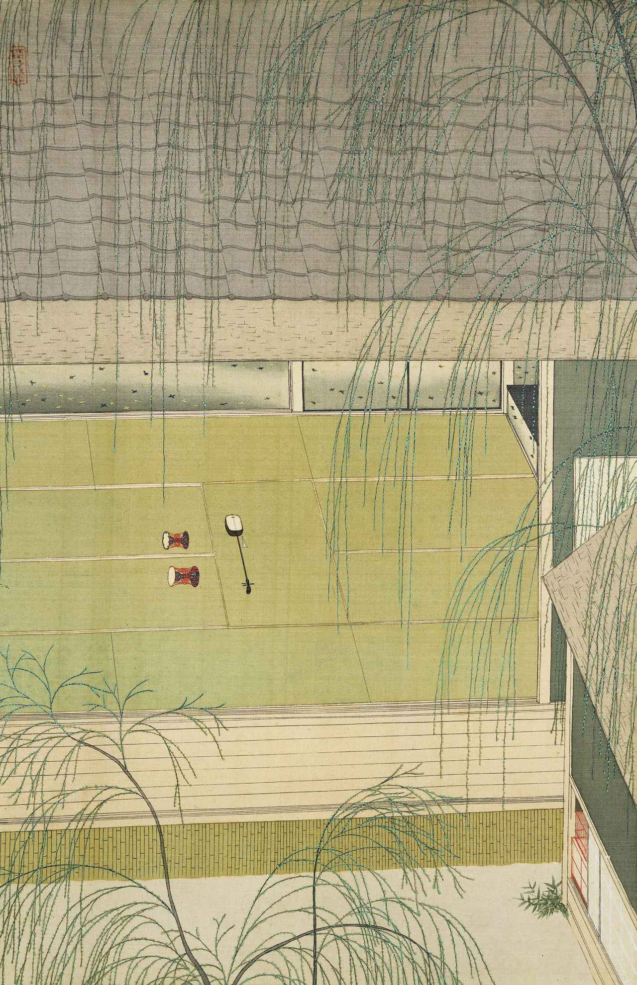 画像: 小村雪岱《青柳》大正13(1924)年 絹本着色 埼玉県立近代美術館蔵【前期展示】