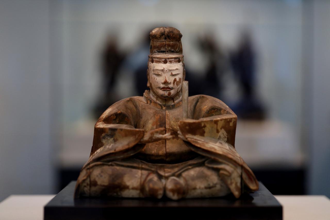 画像: 大津皇子坐像 鎌倉時代・13〜14世紀 奈良・薬師寺 重要文化財 令和6年度修理 国庫補助