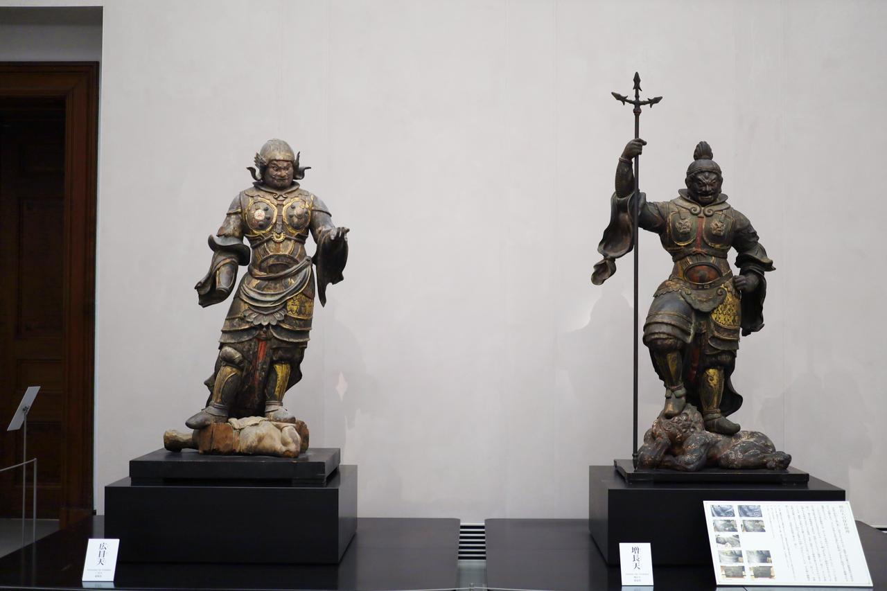画像: 四天王立像 平安〜鎌倉時代・12〜13世紀 興福寺伝来 重要文化財 左)広目天 奈良・興福寺 右)増長天 奈良国立博物館