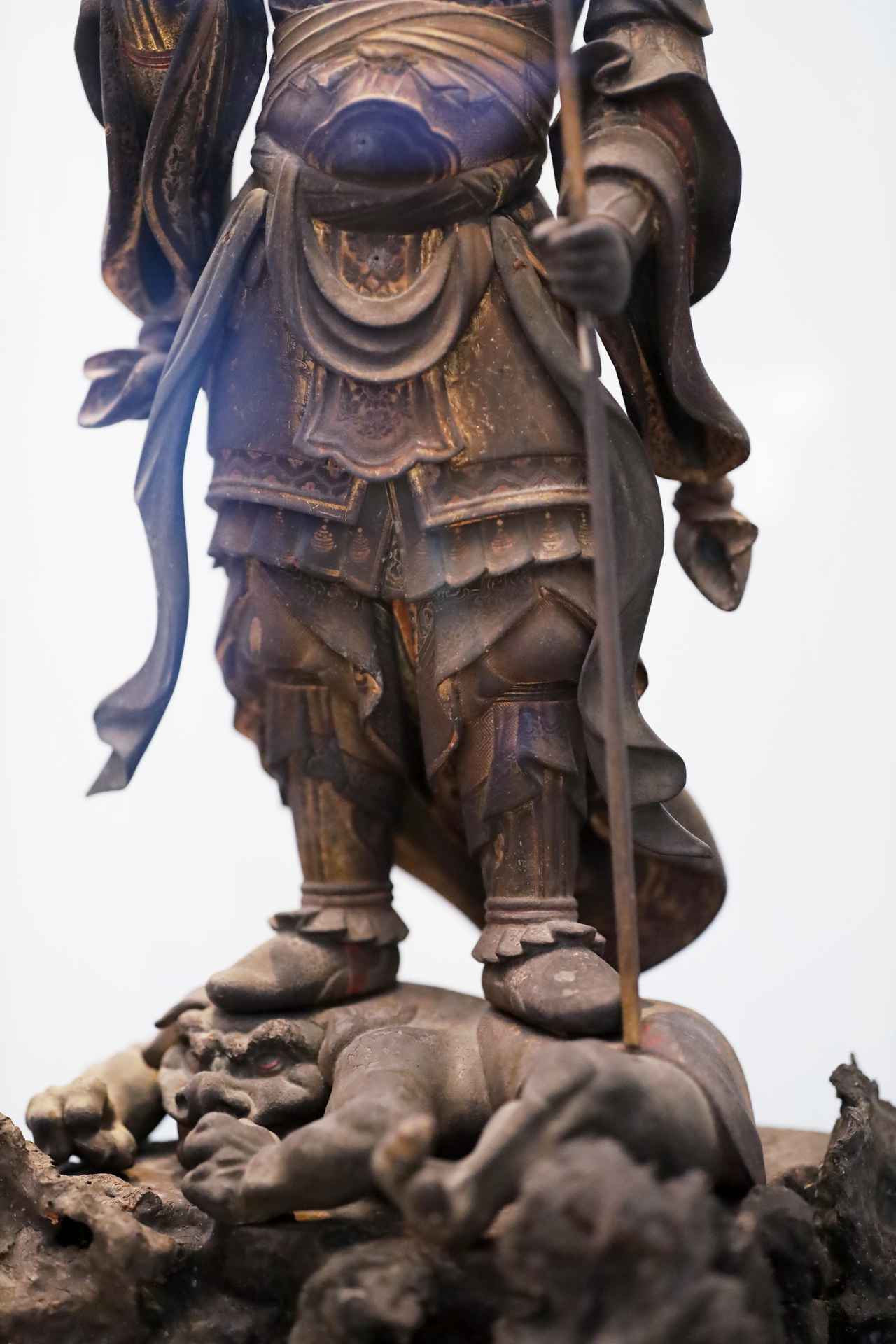 画像1: 四天王立像(多聞天・部分) 鎌倉時代・13世紀 京都・現光寺 京都府指定文化財