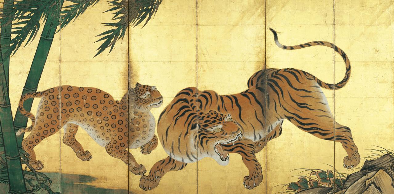 画像: 重要文化財 狩野山楽《龍虎図屏風》(左隻)桃山時代(17世紀) 妙心寺