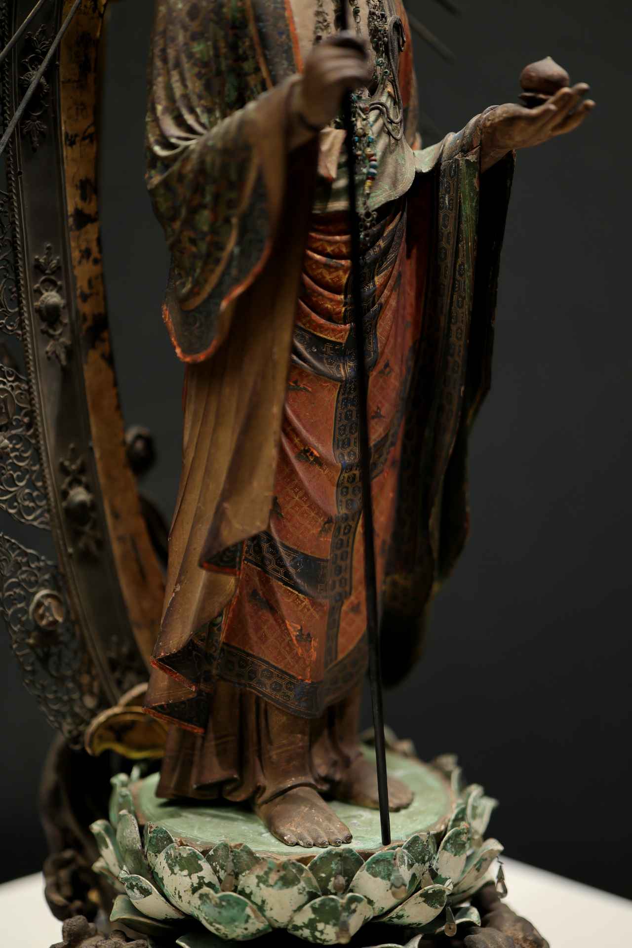 画像5: 快慶 木造地蔵菩薩立像 鎌倉時代・13世紀 藤田美術館(部分) 重要文化財