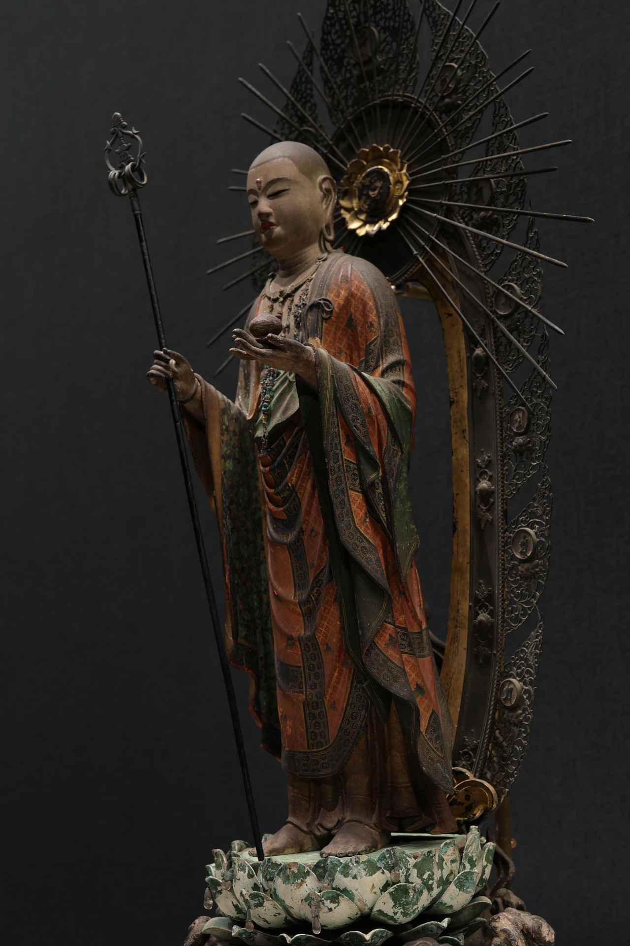 画像1: 快慶 木造地蔵菩薩立像 鎌倉時代・13世紀 藤田美術館 重要文化財