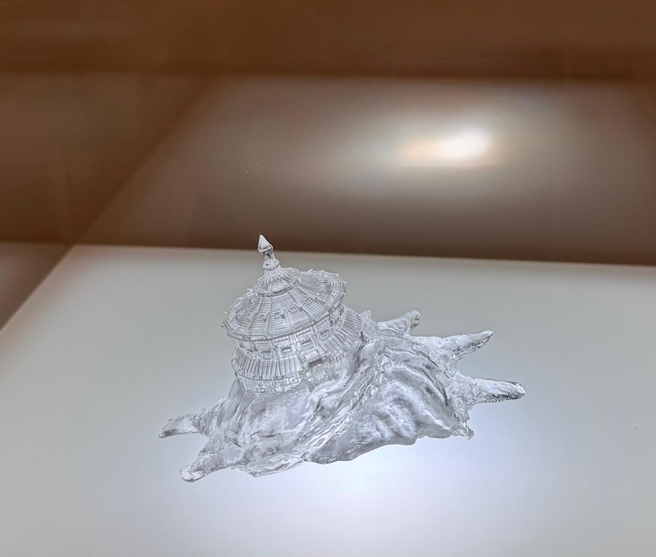 画像: AKI INOMATA《やどかりに「やど」をわたしてみる–Border–(ラ・リューシュ、パリ)》2024年 京都国立近代美術館蔵 2025年12月19日「セカイノコトワリ―私たちの時代の美術」内覧会にて撮影 photo by © cinefil