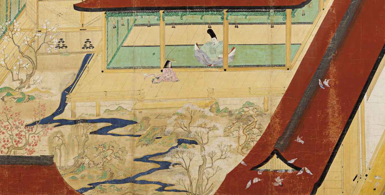 画像: 国宝《北野天神縁起絵巻（承久本）》巻第1（部分）京都・北野天満宮蔵 ［通期展示、写真の場面は前期展示］