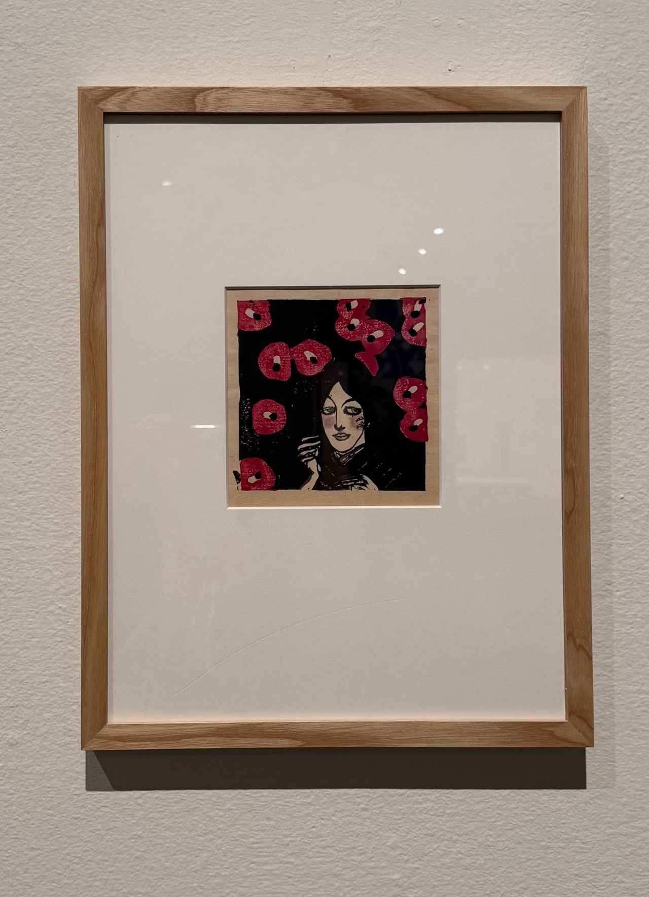 画像: 恩地孝四郎《失題》1913年 京都国立近代美術館 「モダン都市生活と竹久夢二―川西英コレクション」京都国立近代美術館 内覧会にて撮影 photo by © cinefil