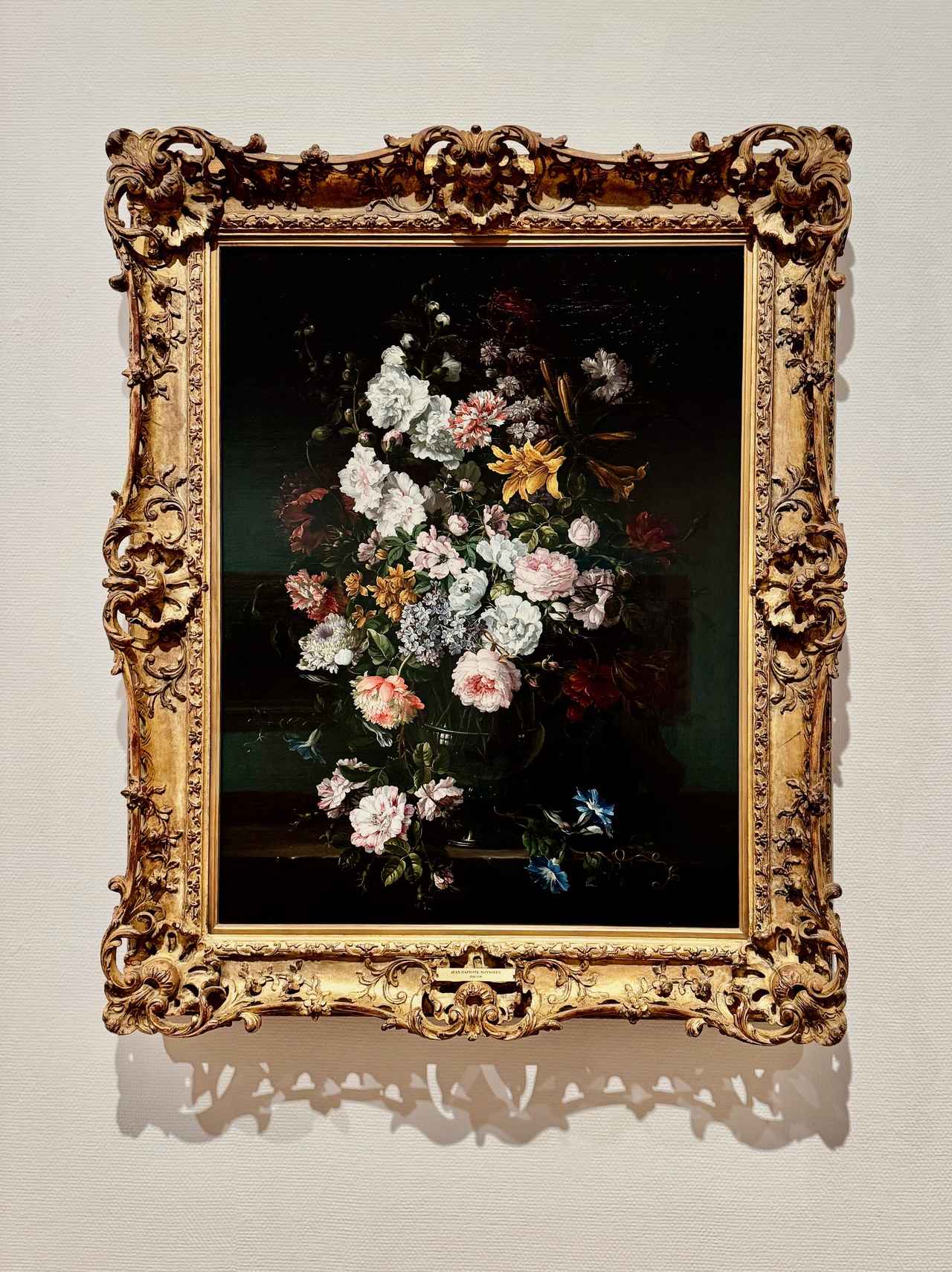 画像: ジャン＝バティスト・モノワイエ《花》17世紀 油彩・カンヴァス 東京富士美術館蔵 「西洋絵画400年の旅―珠玉の東京富士美術館コレクション」京都市京セラ美術館　内覧会にて撮影 photo by ©cinefil