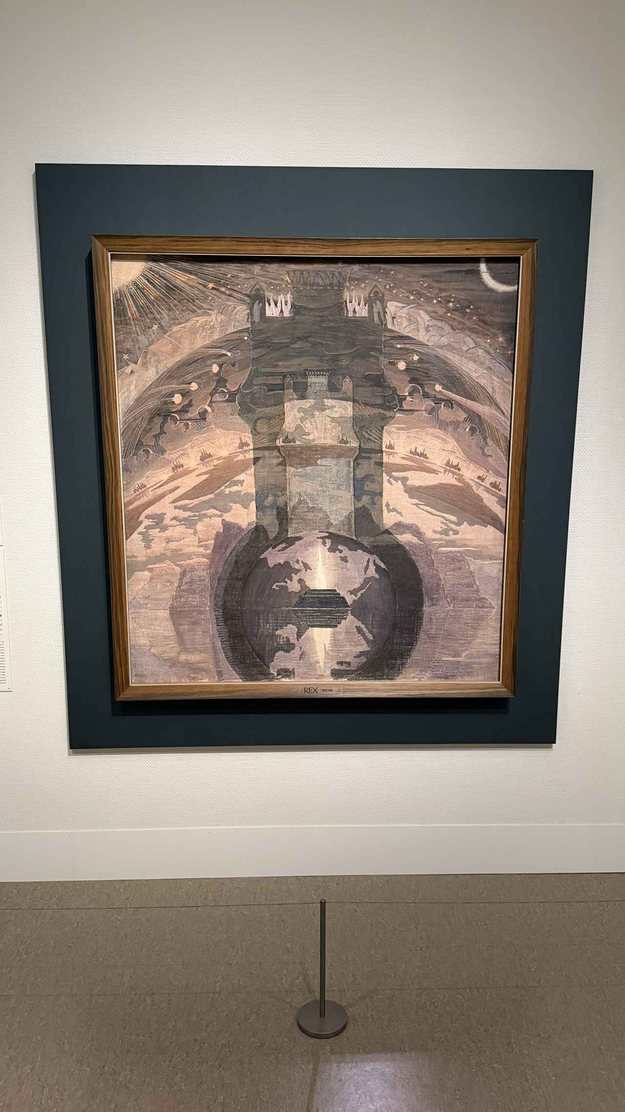 画像: ミカロユス・コンスタンティナス・チュルリョーニス《レックス(王)》1909年、テンペラ/カンヴァス 「チュルリョーニス展 内なる星図」国立西洋美術館内覧会にて撮影 photo by © moichi saito