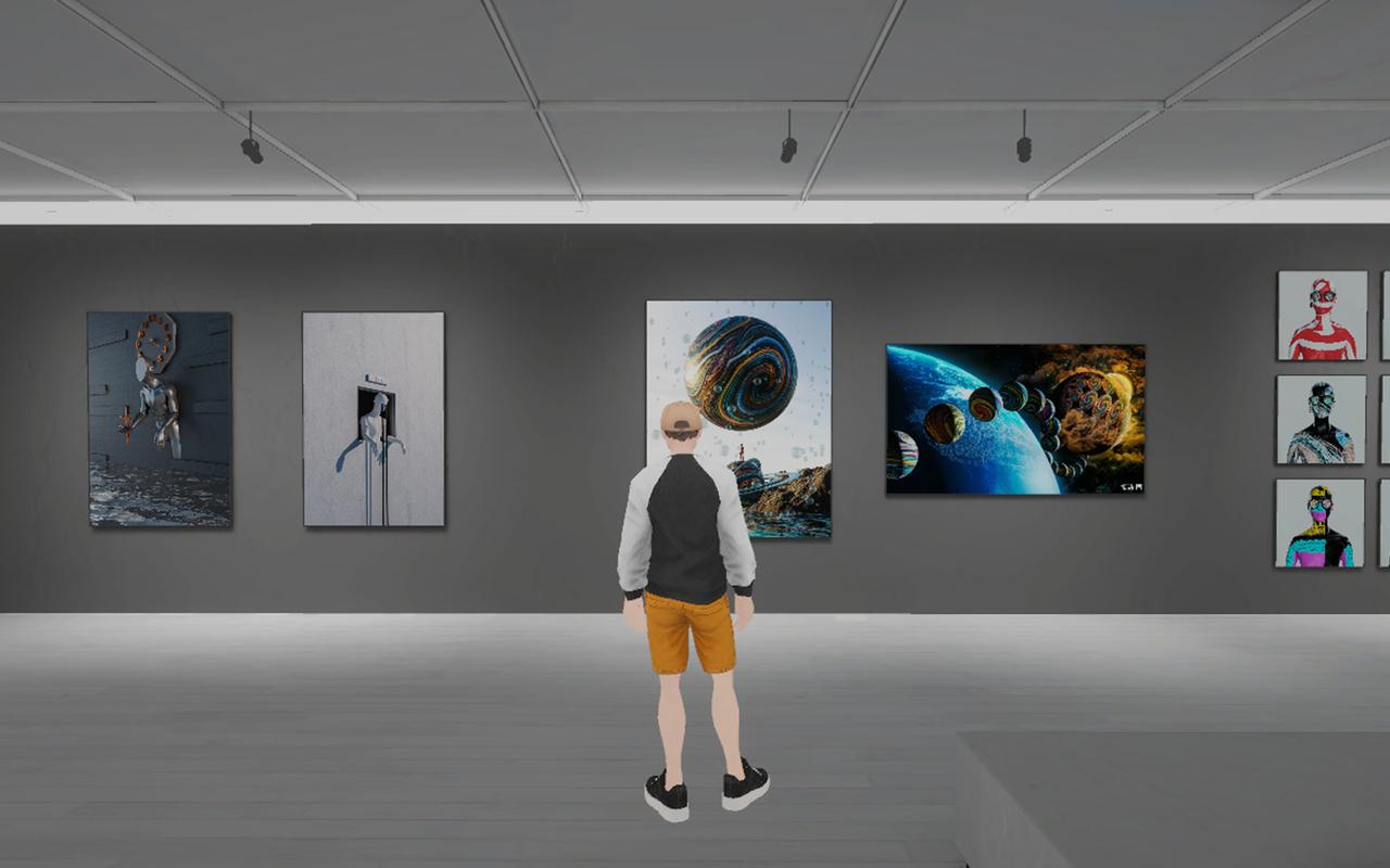 画像: 自由に作品を陳列が可能