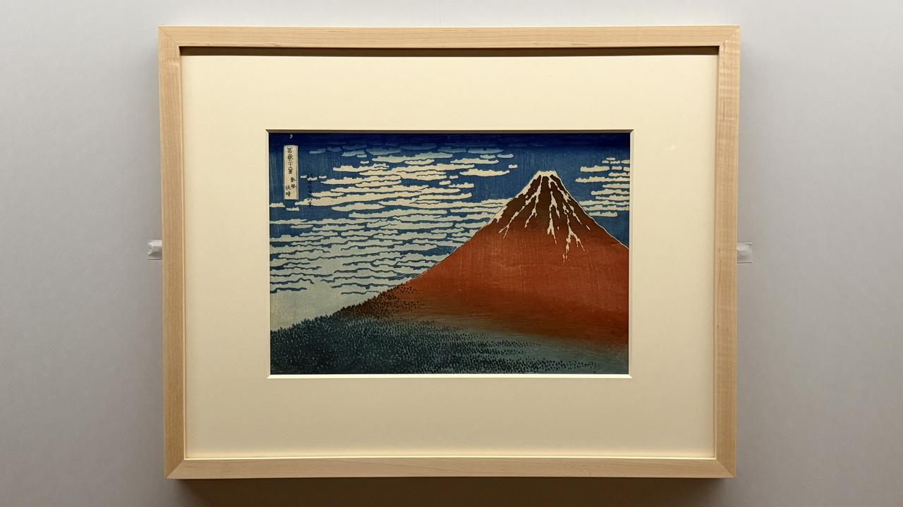 画像: 「凱風快晴」「北斎 冨嶽三十六景 井内コレクションより」国立西洋美術館内覧会にて撮影 photo by moichi saito