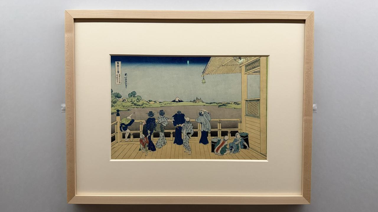 画像: 「五百らかん寺さゞゐどう」「北斎 冨嶽三十六景 井内コレクションより」国立西洋美術館内覧会にて撮影 photo by moichi saito