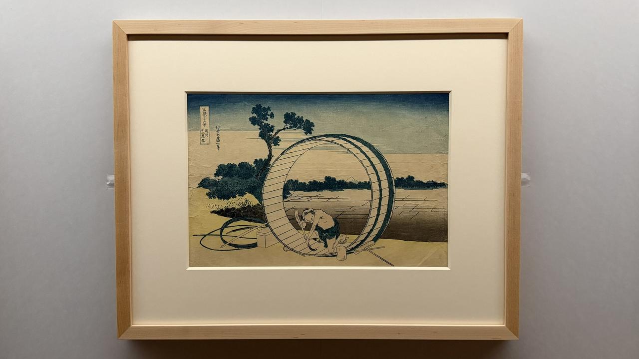 画像: 「尾州不二見原」「北斎 冨嶽三十六景 井内コレクションより」国立西洋美術館内覧会にて撮影 photo by moichi saito