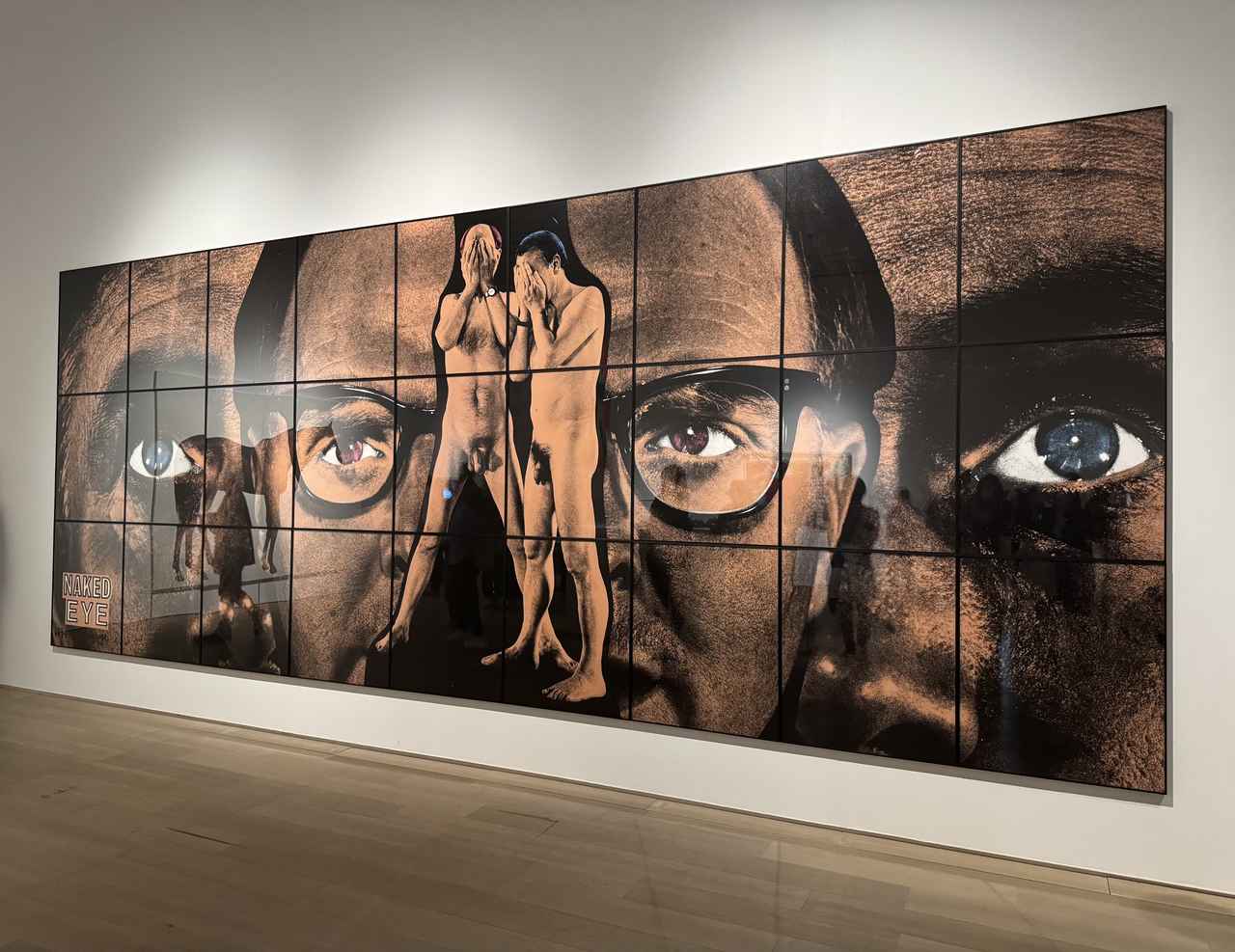 画像: ギルバート＆ジョージ《裸の目》 1994年　テート美術館蔵 京都市京セラ美術館「テート美術館 ― YBA & BEYOND 世界を変えた90s英国アート」内覧会にて撮影　photo by © cinefil